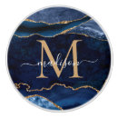 Search for marble knobs and pulls Navy blue