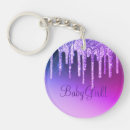 Search for purple glitter key rings Bling
