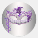 Search for purple masquerade stickers Birthday