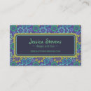 Search for blue pattern business cards Floral