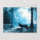 Search for black wolf postcards Fantasy