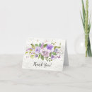 Search for purple bridal thank you cards Rustic