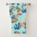 Search for tropical fish bath towels Coral