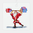 Search for bodybuilder christmas tree decorations Santa