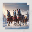 Search for horse christmas invitations Snow