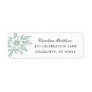Search for simple floral return address labels Stylish