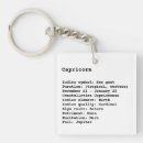 Search for capricorn zodiac sign key rings Black