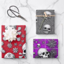 Search for christmas skull wrapping paper Yule