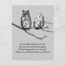 Search for wise postcards Owl
