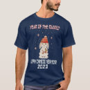 Search for year of the rabbit tshirts Santa