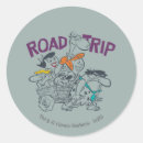 Search for cartoon vacation stickers Road trip
