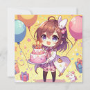 Search for anime birthday invitations Cute