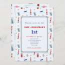 Search for boys nautical 1st birthday invitations Baby boy