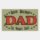 Search for happy birthday father stickers Vintage