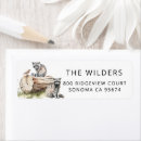 Search for wilderness animal return address labels Rustic