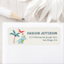 Search for cute dinosaur return address labels Boy