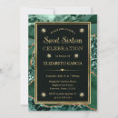 Search for jewel tone birthday invitations Emerald green