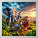 Search for elephant wall posters Zebra
