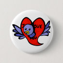 Search for bird heart badges Blue