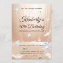 Search for diamond and pearls birthday invitations White