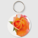 Search for single flower rounded key rings Rose