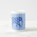 Search for blue paisley mugs Blue and white