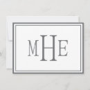 Search for monogram note cards Two borders