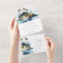 Search for maldives wedding invitations Watercolor