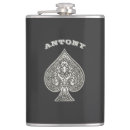 Search for poker flasks Ace of spades