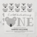 Search for koala birthday invitations Gender neutral