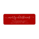 Search for elegant christmas return address labels Script