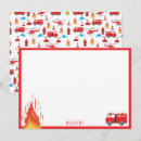 Search for trucks note cards Fire truck
