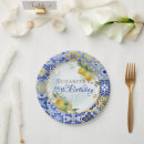 Search for lemon pattern plates Mediterranean