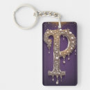 Search for letter p key rings Initial