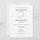 Search for elegant white and gold wedding invitations Typography
