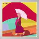Search for pink umbrella posters Colourful