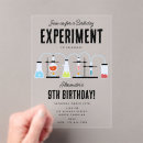 Search for girl science party invitations Chemistry