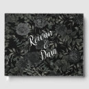 Search for halloween wedding guest books Black and white