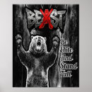 Search for black white bear posters Red