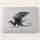 Search for black and white dragons stickers Fantasy