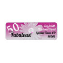 Search for black white and pink return address labels 50 and fabulous