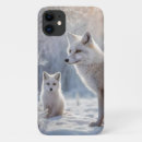 Search for arctic fox iphone cases White