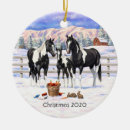Search for black horse christmas tree decorations Stallion