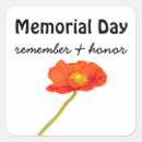 Search for memorial day poppy stickers Red