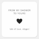 Search for heart bridal shower stickers Modern