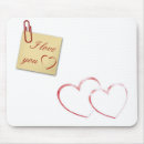Search for romance love mousepads Red