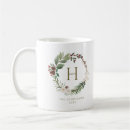 Search for monogram wreath mugs Botanical