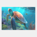 Search for sea turtle wrapping paper Underwater