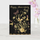 Search for gold floral anniversary cards Couple