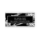 Search for art nouveau labels return address labels Black